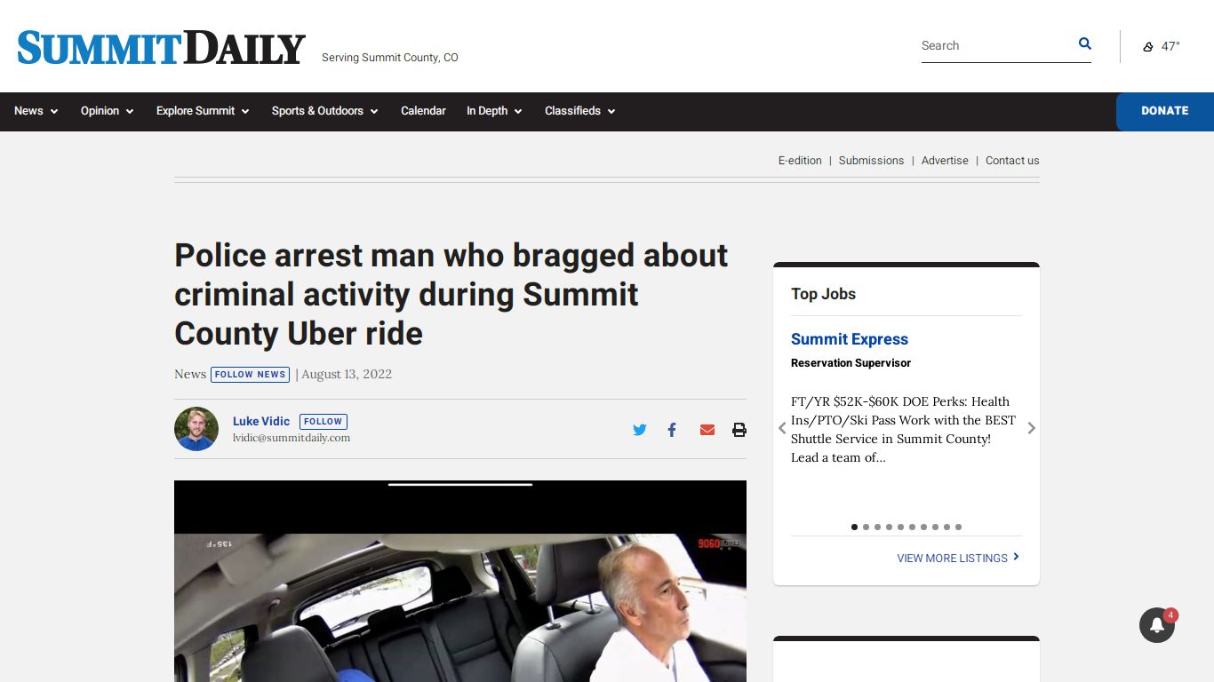 Police arrest man who bragged about criminal activity during Summit ...